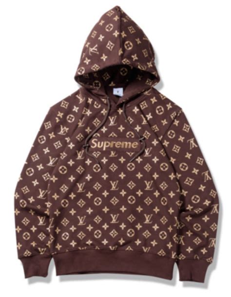 supreme louis vuitton sudadera